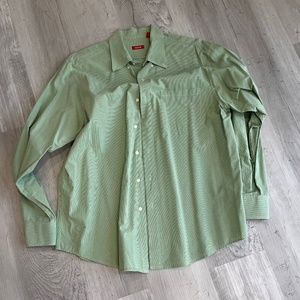 Men’s green dress shirt IZOD size large